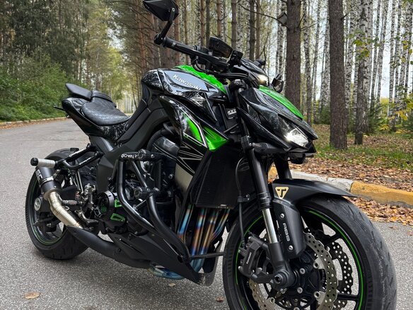 2018 Kawasaki Z 1000, чёрный, 1115000 рублей - вид 19
