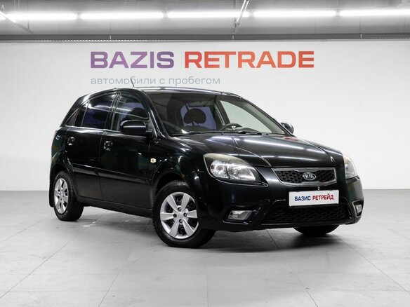 2011 Kia Rio II Рестайлинг, чёрный, 540000 рублей - вид 2