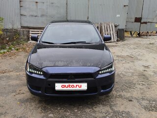 2007 Mitsubishi Lancer X, синий, 450000 рублей, вид 2