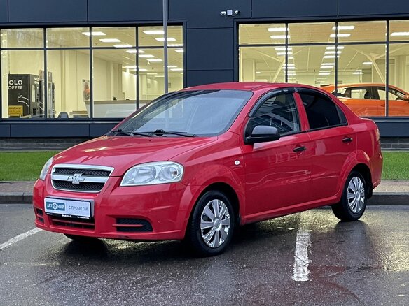 2007 Chevrolet Aveo I Рестайлинг, красный, 329000 рублей