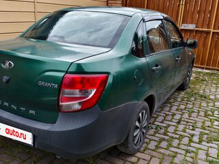 2017 Lada (ВАЗ) Granta I, зелёный, 300000 рублей, вид 4