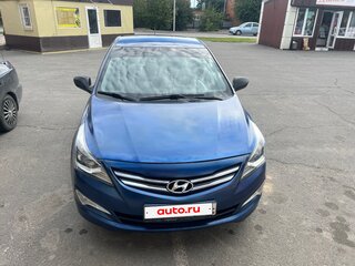 2016 Hyundai Solaris I Рестайлинг, синий, 540000 рублей, вид 1