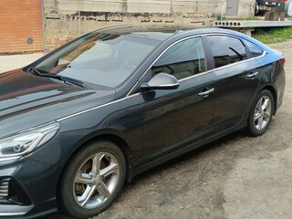 2018 Hyundai Sonata VII (LF) Рестайлинг, серый, 1820000 рублей, вид 2