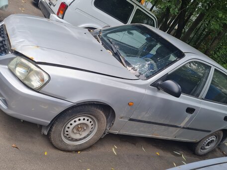 2005 Hyundai Accent ТагАЗ II, серый, 225000 рублей, вид 3