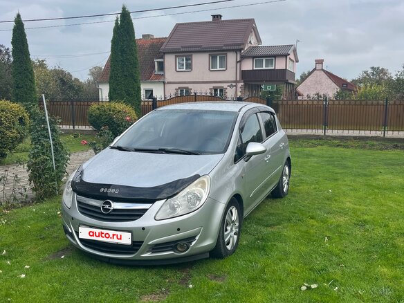 2007 Opel Corsa D, серебристый, 599999 рублей