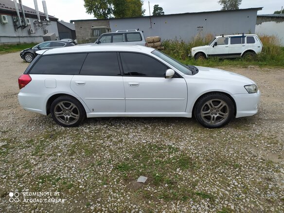 2007 Subaru Legacy GT IV Рестайлинг, белый - вид 1
