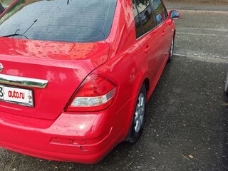 2010 Nissan Tiida I, красный, 675000 рублей, вид 4