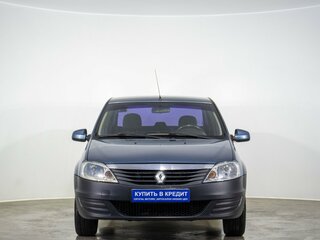 2013 Renault Logan I Рестайлинг, синий, 419000 рублей, вид 2