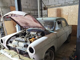 1956 ГАЗ 21 «Волга» 21Г, голубой, 130000 рублей, вид 1