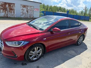 2017 Hyundai Elantra VI (AD), красный, 1250000 рублей, вид 4