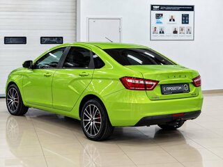 2016 Lada (ВАЗ) Vesta I, зелёный, 729900 рублей, вид 2