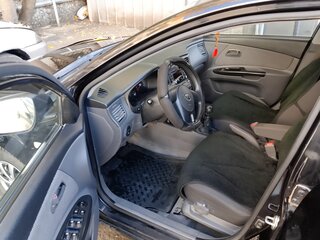 2009 Kia Rio II, чёрный, 570000 рублей, вид 4