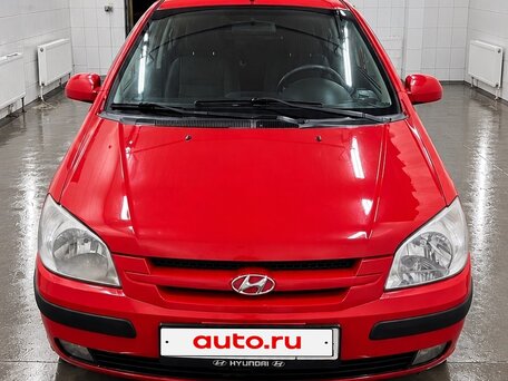 2005 Hyundai Getz I, красный, 390000 рублей, вид 1