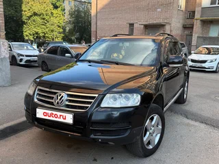 2005 Volkswagen Touareg I, чёрный, 400000 рублей, вид 4