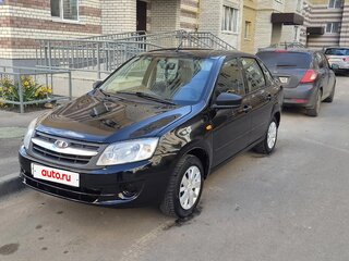 2015 Lada (ВАЗ) Granta I, чёрный, 500000 рублей, вид 2