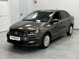 2017 Volkswagen Polo V Рестайлинг, коричневый, 1400000 рублей, вид 1