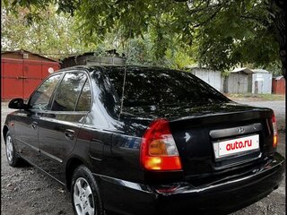 2006 Hyundai Accent ТагАЗ II, чёрный, 430000 рублей, вид 4