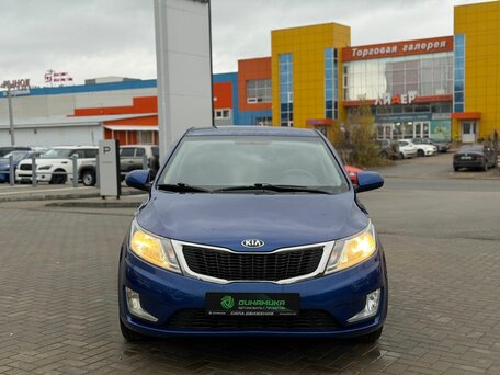 2013 Kia Rio 4-speed III, синий, 965000 рублей, вид 2