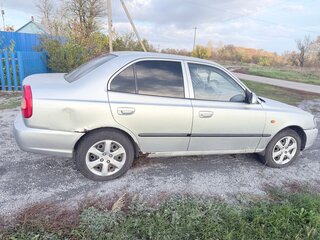 2006 Hyundai Accent ТагАЗ II, серебристый, 160000 рублей, вид 4