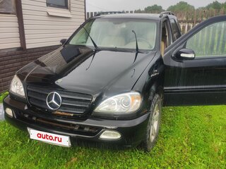 2003 Mercedes-Benz M-Класс 350 I (W163) Рестайлинг, чёрный, 425000 рублей, вид 1
