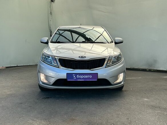 2012 Kia Rio III, серебристый - вид 2