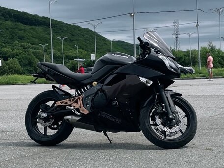 2011 Kawasaki ER-4F (Ninja 400R), чёрный, 380000 рублей, вид 1