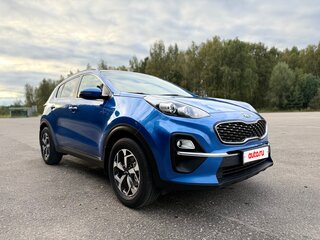2021 Kia Sportage IV Рестайлинг, синий, 1990000 рублей, вид 5