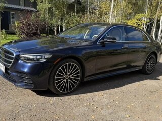 2022 Mercedes-Benz S-Класс 500 Long 4MATIC VII (W223), синий, 8850000 рублей, вид 2