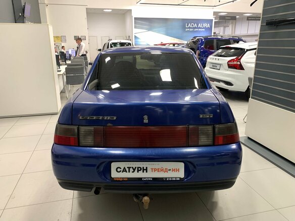 2002 Lada (ВАЗ) 2110, синий, 70000 рублей - вид 4