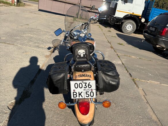 2005 Yamaha XVS650 Drag Star, бежевый, 370000 рублей - вид 1