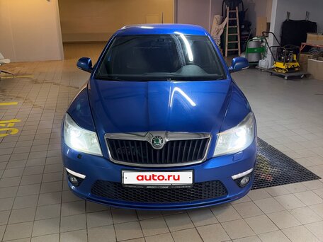 2012 Skoda Octavia RS II Рестайлинг, синий, 800000 рублей, вид 2