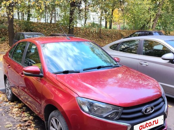 2019 Lada (ВАЗ) Granta I Рестайлинг, красный - вид 1