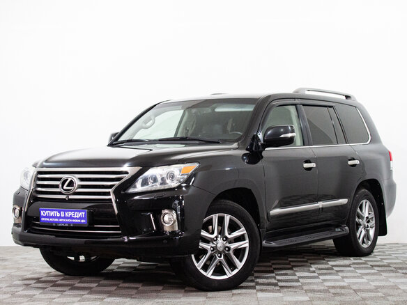 2013 Lexus LX 570 III Рестайлинг, чёрный - вид 2