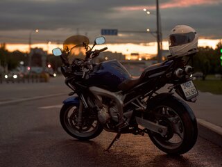 2004 Yamaha FZS600 Fazer, синий, 420000 рублей, вид 3
