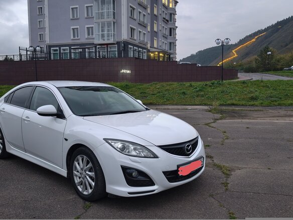 2011 Mazda 6 II (GH) Рестайлинг, белый, 950000 рублей - вид 3