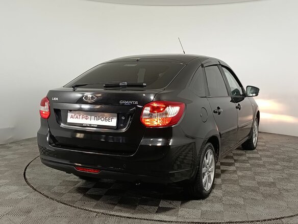 2015 Lada (ВАЗ) Granta I, чёрный, 540000 рублей - вид 6