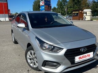 2019 Hyundai Solaris II, серебристый, 1370000 рублей, вид 3