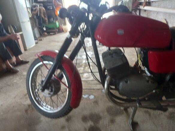 1998 Jawa 350/638, пурпурный, 130000 рублей - вид 1