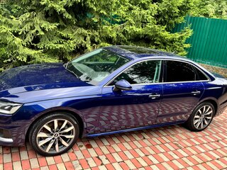 2021 Audi A4 40 TFSI V (B9) Рестайлинг, синий, 3600000 рублей, вид 4
