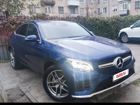 2019 Mercedes-Benz GLC Coupe 250 d I (C253), синий, 4200000 рублей, вид 3