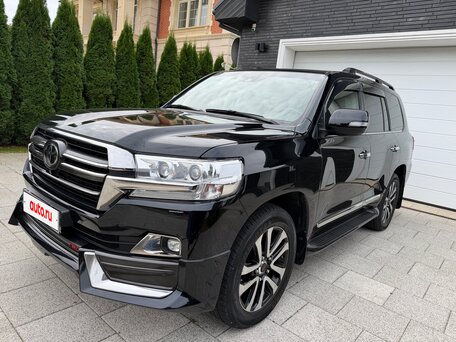 2019 Toyota Land Cruiser 200 Series Рестайлинг 2, чёрный, вид 1