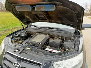 2008 Hyundai Santa Fe II, чёрный, 980000 рублей, вид 5