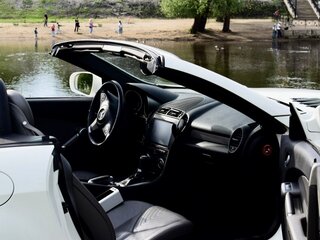 2010 Mercedes-Benz SLK-Класс 200 II (R171) Рестайлинг, белый, 1800000 рублей, вид 5