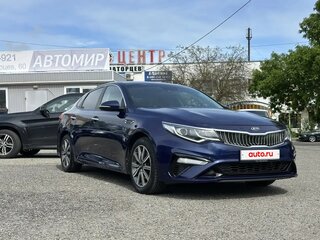2019 Kia Optima IV Рестайлинг, синий, 1500000 рублей, вид 4