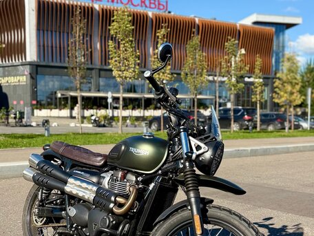 2025 Triumph Scrambler, зелёный, 1280000 рублей, вид 1