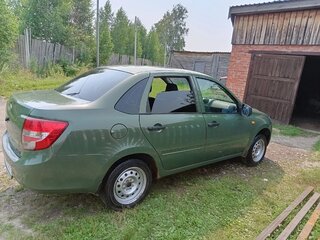2013 Lada (ВАЗ) Granta I, зелёный, 395000 рублей, вид 4