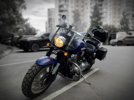 2002 Honda VTX 1800, синий, 780000 рублей, вид 4