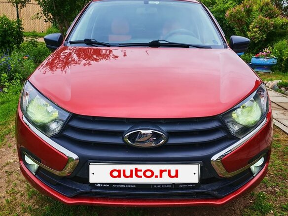 2019 Lada (ВАЗ) Granta I Рестайлинг, красный, 680000 рублей - вид 5