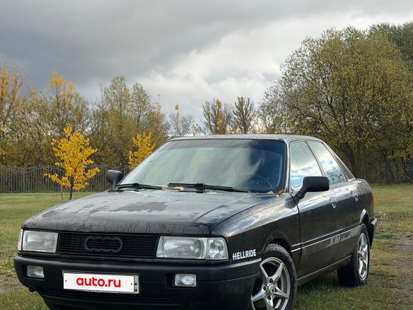 1989 Audi 80 IV (B3), чёрный