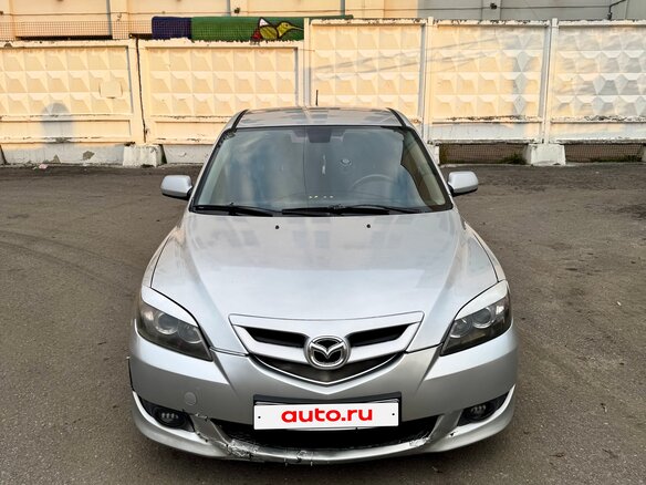 2007 Mazda 3 I (BK) Рестайлинг, серебристый, 230000 рублей - вид 1